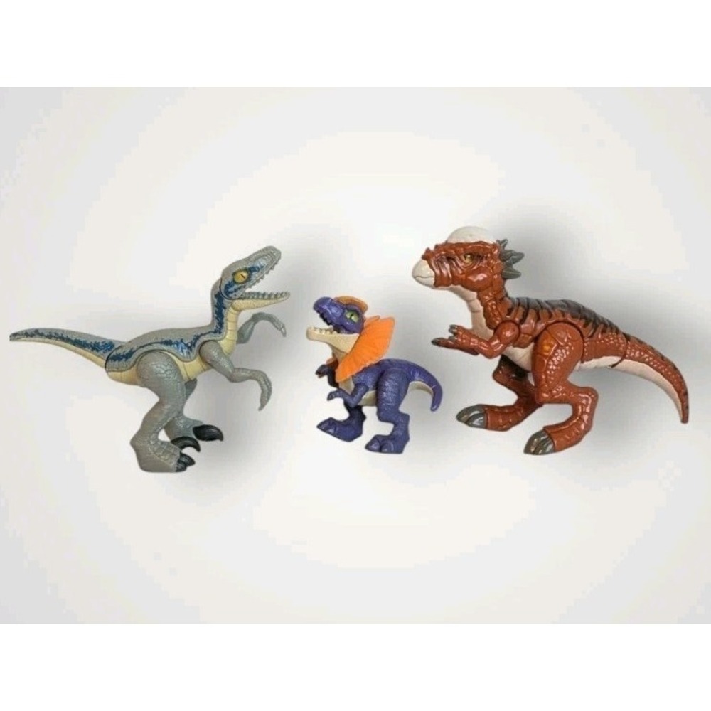 Jurassic World Dinosaurs Velociraptor Pachycephalosaurus Dilophosaurus Baby Park